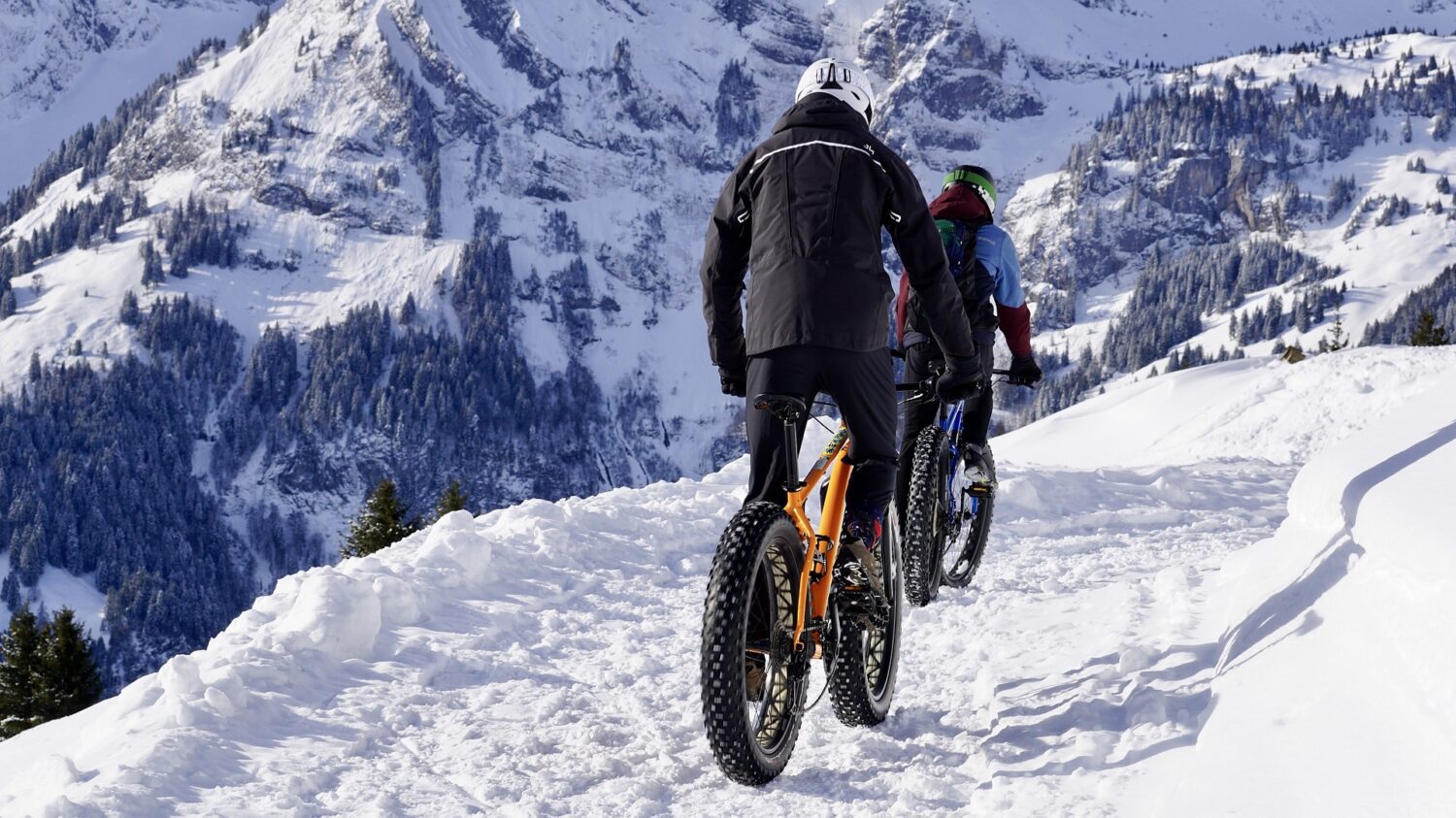 Snow cycling Poland