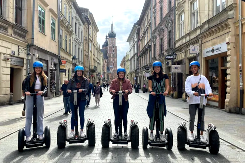 Guided Krakow self-balancing scooter tour of the old town